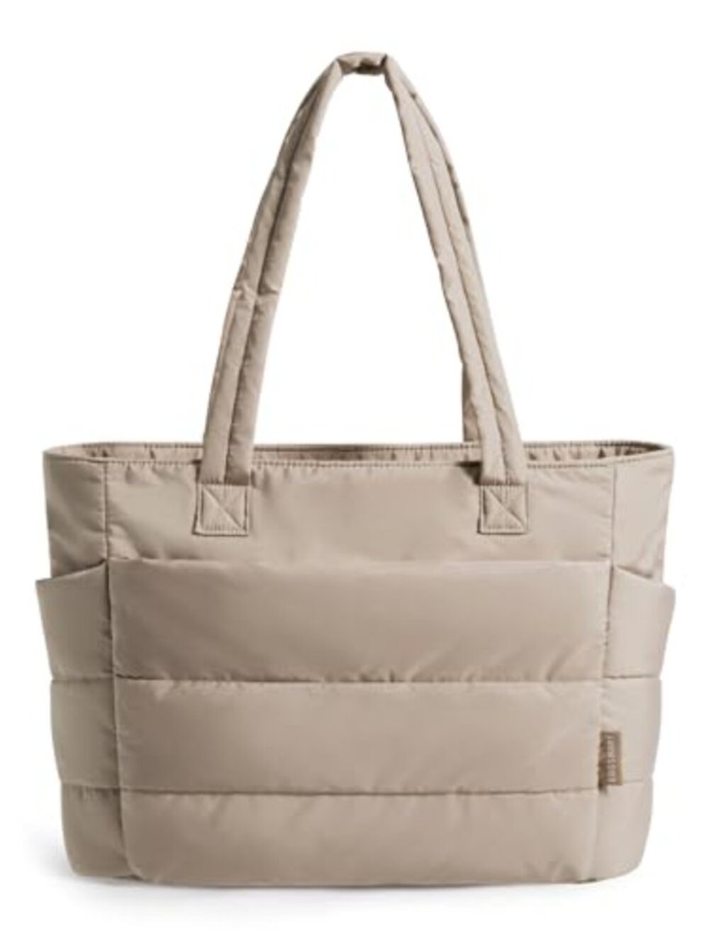Puffy Quilted Tote Bag Lightweight Travel Work Beach Gym 20L Zipper
